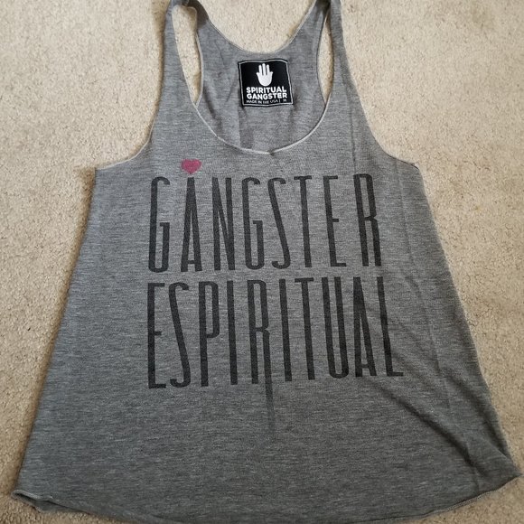 Spiritial Gangster | Grey Racerback Tank: Spanish - Picture 6 of 7